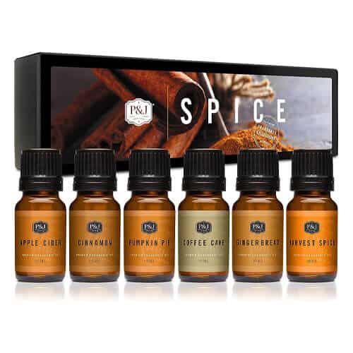 p&j fragrance oil spice set for diffusers