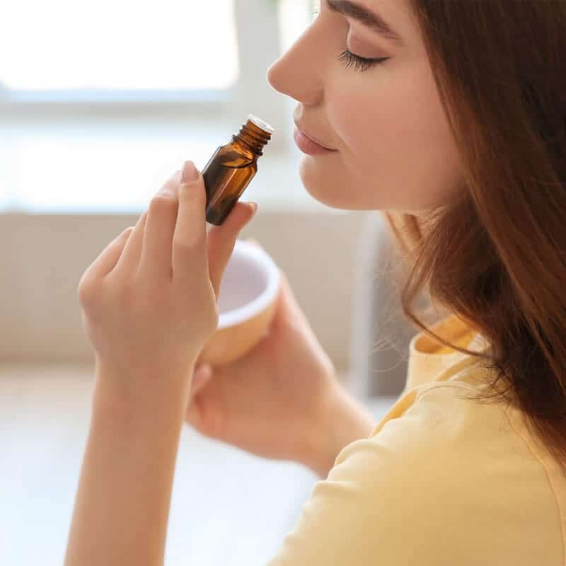 inhaling-essential-oil