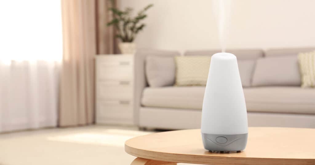 7 Best Blue Tansy Essential Oils for a Fresh and Clean Home 19 essential oil diffusing in living room
