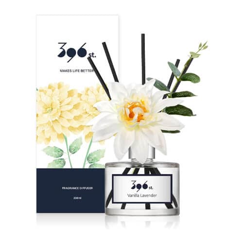 396 st dahlia flower reed diffuser vanilla lavender