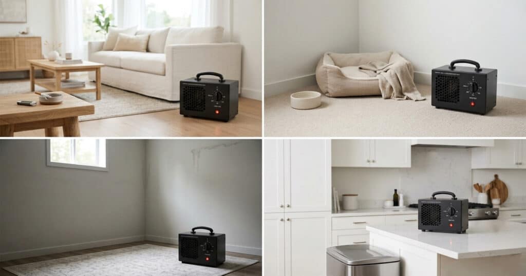 ozone generator in household areas